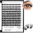 120pcs 8-10-12-14mm Mixed/10-12-14-16mm Mixed Segment Clusters Individual Eyelashes Thick Individual Eyelash Extension Eyelashes Bunches Professional Makeup False Eyelashes (10-12-14-16mm Mixed)