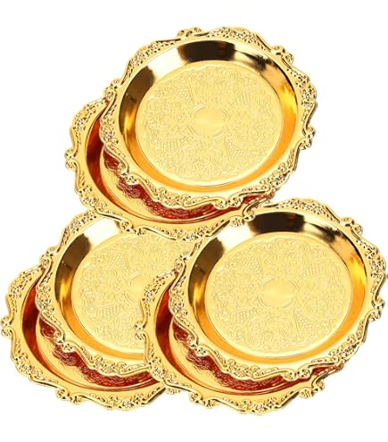 Cabilock Edelstahl Teller 30cm Silber - Flacher Servierteller Für Küche & Bad