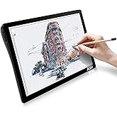 A4 Light Tablet, Rechargeable Portable Light Board, Ultra-Slim Tactile Control and Adjustable Brightness with USB Cable for D