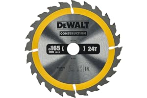 DEWALT DT1934-QZ konstruktion cirkelsågblad, gul, 165 x 20 mm