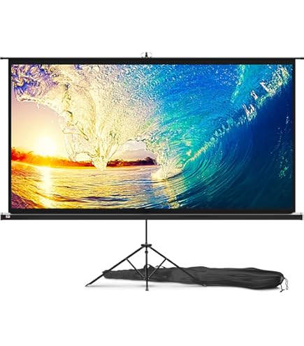 Excelimage ALR Projector Screen with Stand, 100 Inch 16:9