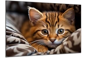 Munera Design - Bild 30x40 - Katzen-Bilder Katzen-Baby - Wand-Bilder Wohnzimmer