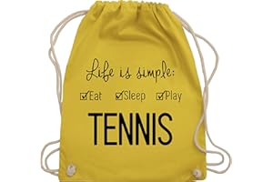 Shirtracer - Turnbeutel Rucksack - Tennisspieler Geschenk - Life is simple Tennis