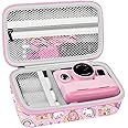 Leayjeen Kids Instant Print Camera Case Compatible with HiMont/Manttely/CAMCLID/GREENKINDER/Gofunly/Hangrui,Christmas Birthday Gift for Boys and Girls(Case Only) Pink Unicorn