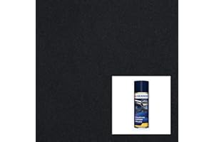 2R STOCK TramaTessile | Tessuto Cielo Auto Rivestimento Padiglione (Nero, 2,00x1,40 mt+1 Colla)