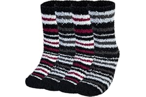 Chalier Cozy Mens Fluffy Socks Winter Thermal Slipper Socks Warm Home Fuzzy Bed Socks Presents for Men Women One Size