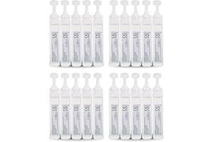 STERLINGSQUARE Eye Wash Pods Sterile Saline Solution for Humidifying – Volume 20ml Each Bottle – Pack of 20