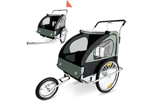SAMAX Fahrradanhänger Und Jogger 2 In 1, white black, 56640013