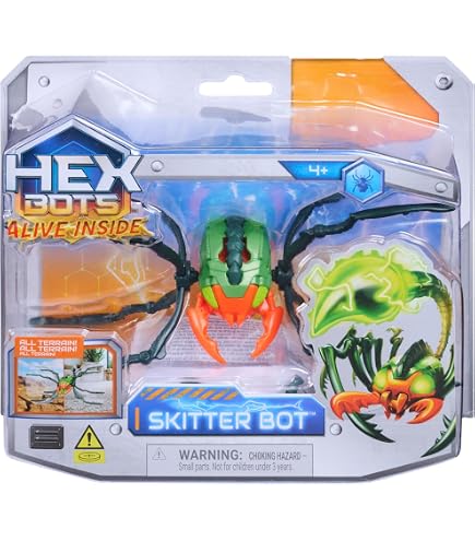 HEX BOTS Scorpion Robotique Autonome - Jouet Robot Pour Enfants Dès 4 Ans (Spin Master 6071518)
