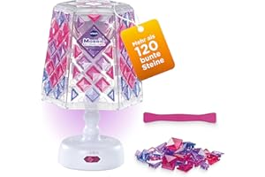 Vtech Mosaic Magic Lights Lampe – Personalisierbare Kinderlampe mit wiederverwendbaren Mosaiksteinen – Inkl. Nachtlicht-Funktion, Lichtmustermodus und Musik – Für Kinder von 5-9 Jahren