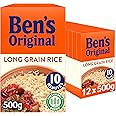 Ben's Original Long Grain Rice, Bulk Multipack 12 x 500 g boxes (Total 6 kg)