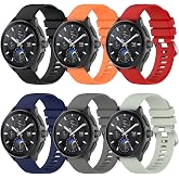 Xisair 6 Wristbands Compatible with Xiaomi Watch S3/S1/S1 Active/2/2Pro &ndash; Waterproof and Breathable Sports Silicone Strap for