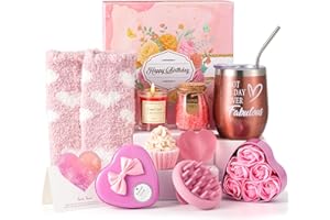 Dromlag Idée Cadeau Anniversaire Femme, Original Coffret Cadeau Femme Anniversaire Personnalisé Cadeau Anniversaire Maman Sœur Collègue Maîtresse Amie