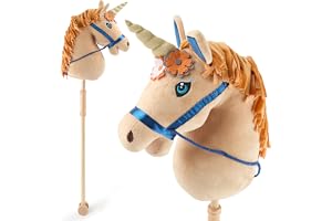 Bieco Käpphäst Barn Enhörning Magic | Hobby Horse | Hjul