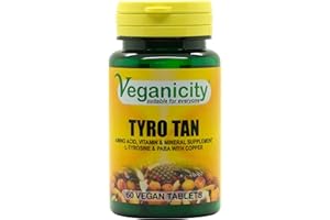 Veganicity Tyro Tan : Safe tanning supplement : 60 tablets