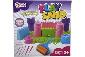 RAM ONLINE Ram© Kids Magic Sand Quick Sand Play Sand With Castle Moulds