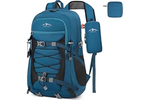 RAINSMORE Mochila Senderismo 40 Litros Impermeable Mochila Trekking para Hombre Mujer Plegable Ultraligera Mochilas Montaña para Camping Excursiones Acampadas Viajes Deporte