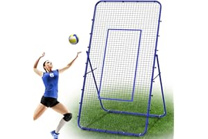 LIANTRAL Volleyball Rebounder Net, Volleyball Training Equipment with Strike Zone for Lacrosse Baseball Sports Practice, 5 Angles Adjustable Volleyball Net for Backyard Indoor Outdoor