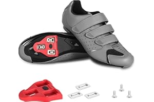 ROKNEMO Mens Cycling Shoes Compatible with Peloton Bike & SPD 2 Bolt Clips - Unisex Spin Bicycle Shoes with 3 Bolt Look Delta Cleats - Indoor Outdoor Road Bike Cycling