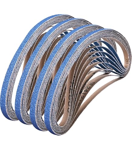 Premium Zirconia Sanding Belts – 10-Pack, 2” X 42”, 120-Grit, X-Weight For Heavy-Duty Grinding