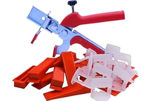 BH BAUHANDEL24 Bauhandel24 set aiuto posa piastrelle 1 mm sistema livellamento 201 pezzi cunei per piastrelle fissaggio piastrelle distanziatore attrezzi piastrellista livellatori per piastrelle pareti pavimenti