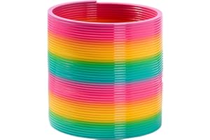 THE TWIDDLERS Géant Jouet à Ressort Arc-en-Ciel pour Enfants - XXL 15cm - Ressort Magique - Cadeau Anniversaire & de Noël pour Enfants, Garçons & Filles