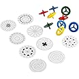 Baker Ross Spinning Tops, Assorted, 6.5cm