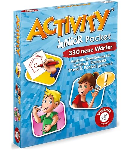 DENKRIESEN Junior Duo 2 - City Land Fluss Junior Edition + Gioco Dell'Impiccato Junior - Blocchi Gioco Per Bambini Da 9 Anni