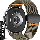 Rongep [Stretch Loop] Samsung ile Uyumlu Galaxy Watch 8 44mm/40mm/Classic 46mm i&ccedil;in Kordon Manyetik Tokalı Galaxy Watch 8 Kor