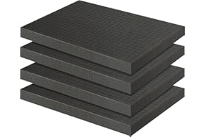 SDLDEER Schiuma a cubo in schiuma, 4 pezzi, 40 x 30 x 2,5 cm, in schiuma, per tablet, miniature, inserto in schiuma