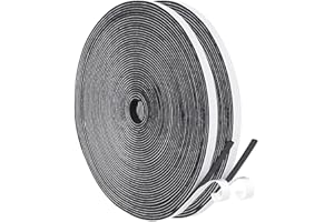 UPSEN Weather Stripping Foam Seal Tape Self-Adhesive for Window and Door, Window Draught Excluder Insulation Tape for Draft, Soundproofing (6mm x 1.5mm/20m)