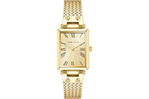 Anne Klein damklocka med nätarmband, Guld, Armband