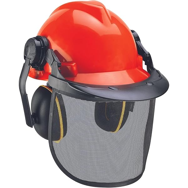 Casque Jouet STIHL Enfant - Réplique Casque Pro - Orange, Taille Réglable 42-54cm