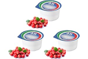 FOODAR AM Gel Cup Acquagel Frutti Rossi con Zucchero - Acqua Gelificata pronta all'uso 72 vasetti da 125g