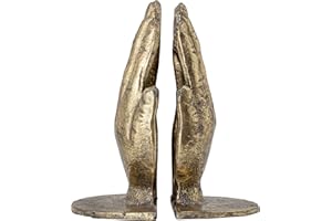 Bloomingville Anders podpórka na książki z żelaza w kolorze mosiądzu, wymiary: 15 cm x 12 cm x 18 cm, 82049286