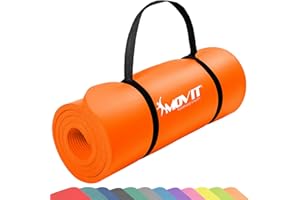 MOVIT Tapis de gymnastique, doux pour la peau et sans phthalates, en 3 tailles et 12 couleurs
