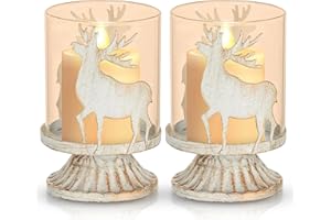 NEMMXUB Set di 2 Candelieri Candelabri Candelabro Portacandele in Metallo Antico, Vintage Portacandele Intagliato, Centrotavola Natalizio Per Decorazione Natalizia del Camino del Mantello da Tavola