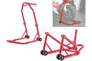 JOMAFA CABALLETE DE MOTO PARA RUEDA DELANTERA ANCLAJE PARA TIJA HORQUILLA LIBRE SOPORTE DELANTERO