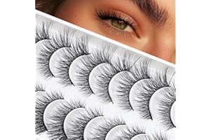 PestañAs Postizas 3D Wispy Eyelashes Natural Look Fox Eye Lashes 10 Paris False Eye Lashes Cat Eye Lashes Fluffy Lashes Strip Lashes Natural Eyelashes Natural Look by Obeyalash (S-09)