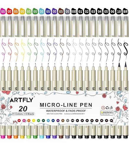 Artline 200 Fineliner 0,4 Mm – 12er Pack Rote Stifte Mit Wasserbasierter Tinte & Metallspitze