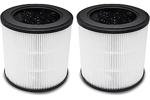 Supremery Lot de 2 filtres combinés de rechange compatibles avec Philips AC0830/10 AC0820/30 AC0820/10 AC0819/10 purificateur d'air, utilisable au lieu des filtres FY0194/30 FY0293/30 Series 800