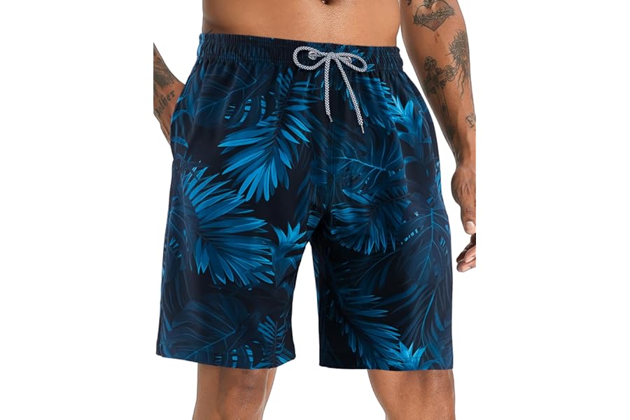 APTRO Men's Swim Trunks Swimming Shorts Board Shorts Quick Dry Surf Beach Shorts Big and Tall Swim Shorts