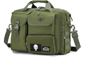 BAGZY Teczka na laptopa outdoorowa taktyczna torba na laptopa dla mężczyzn 15,6-calowa torba listonoszka torba na ramię torba na laptopa prezenty dla mężczyzn Oxford laptop biznesowa torebka na