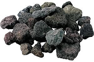 15Kg Pietra Lavica per Barbecue a Gas 25-75 mm, Calore Uniforme e Cottura Senza Fumo, Ideale per BBQ, Griglie, Saune e Acquari - LordsWorld