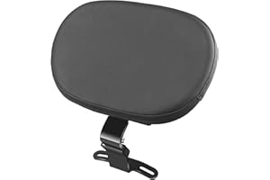 HARVARDS CHROME Adjustable Driver Rider Backrest Quick Release for Harley Softail Models Fatboy Heritage 2018-2022 Gloss Black