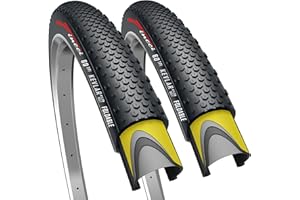 Fincci Pair 700x38c Tyres - Gravel 700c Tyres with Puncture Proof 1mm Nylon - Foldable Kevlar Tires 40-622 for 28 inch Wheel for Cycle on Electric, Hybrid, Touring, Road Bicycle