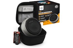 Vida Boreal Baliza V16 DGT Luz Emergencia Geolocalización | Homologada DGT 3.0 para Coches y Motos | SIM Datos hasta 2038 | Pilas y Estuche Incluidos, Indicadores Triple LED | CH-020L