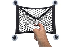 easysac FixSac 2 - Filet de Rangement A Fixer sans PERCER, pour Les Véhicules Utilitaires, Camping-Cars, Mobil Homes, Caravanes, Bateaux … (35 x 30 cm)