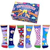 United Oddsocks Let`s Brunch! - - 6'lı Kutu Kadın Tek &Ccedil;orap - UK 4-8, EUR 37-42, &ccedil;ok renkli, 4-8