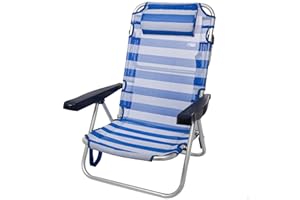 AKTIVE - Chaise Pliante, Multi-Position et en Aluminium Marinière